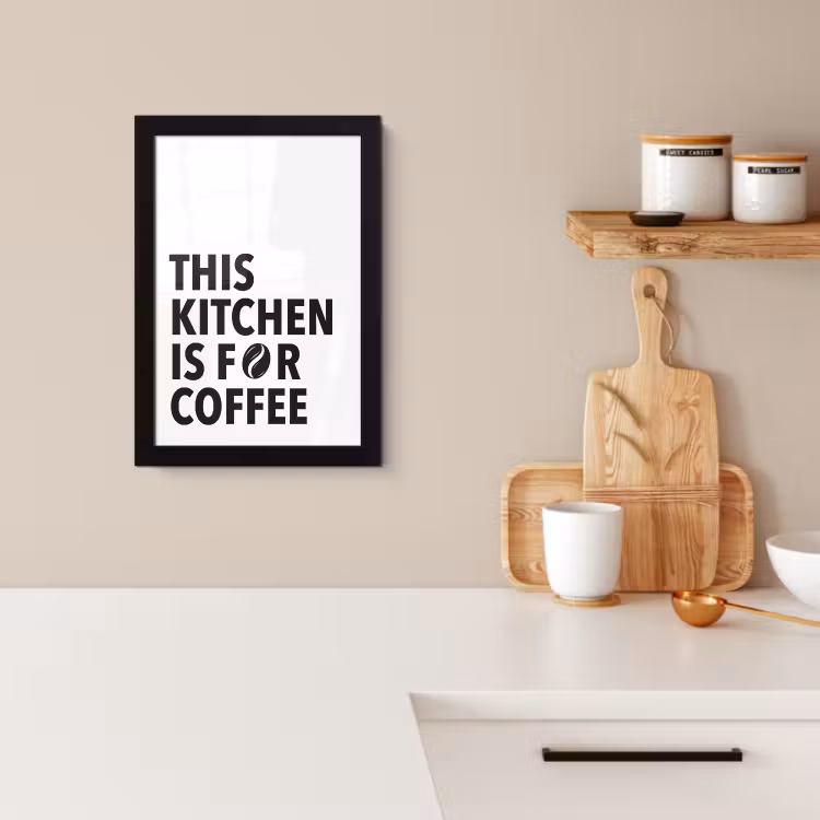 Poster met lijst - Quotes  - Koffie - Bonen - Modern — 3
