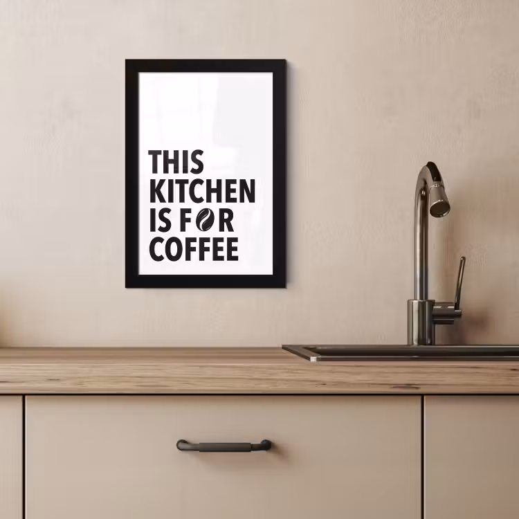 Poster met lijst - Quotes  - Koffie - Bonen - Modern — 4