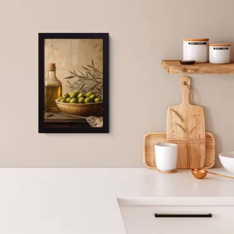 Poster met lijst - Olijven - Stilleven - Vintage — 2