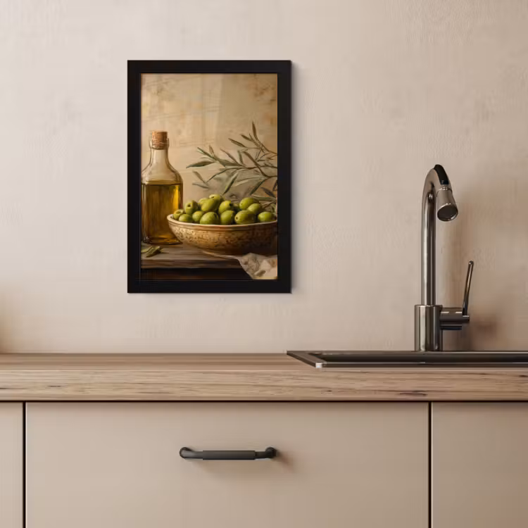 Poster met lijst - Olijven - Stilleven - Vintage — 3