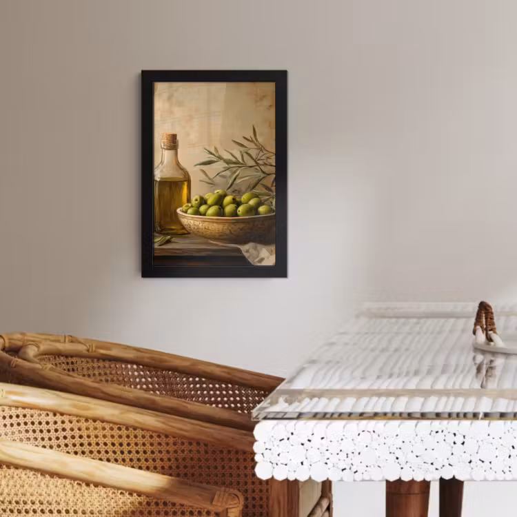 Poster met lijst - Olijven - Stilleven - Vintage — 4