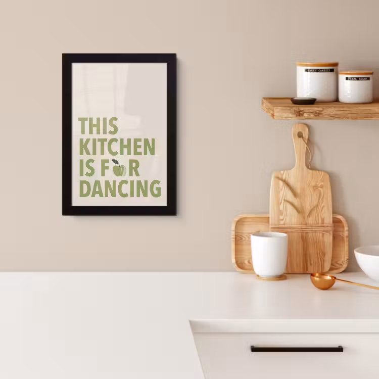 Poster met lijst - Quote - Appel - Illustratie — 2
