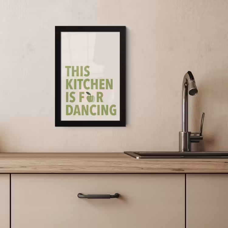 Poster met lijst - Quote - Appel - Illustratie — 3