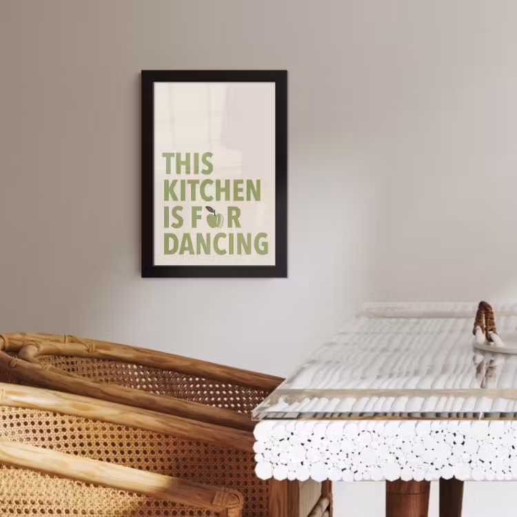 Poster met lijst - Quote - Appel - Illustratie — 4
