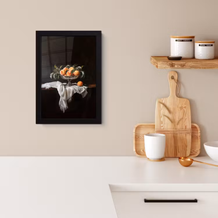 Poster met lijst - Stilleven - Perziken - Vintage — 3
