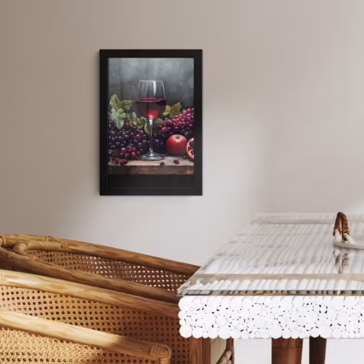 Poster met lijst - Wijn - Fruit - Stilleven — 2