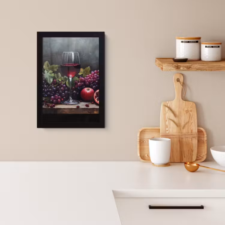 Poster met lijst - Wijn - Fruit - Stilleven — 3