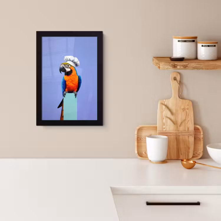 Poster met lijst - Papegaai - Koksmuts - Vogel - Leuk — 2