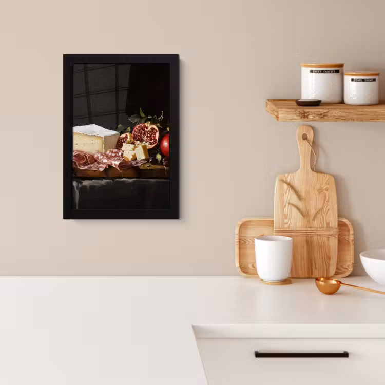 Poster met lijst - Stilleven - Vintage - Borrelplank — 2