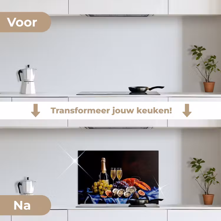 Spatscherm keuken - Champagne - Luxe - Oesters — 7