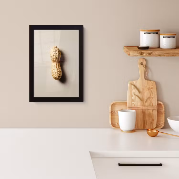 Poster met lijst - Pinda - Ruw - Beige — 3