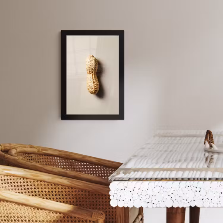 Poster met lijst - Pinda - Ruw - Beige — 4