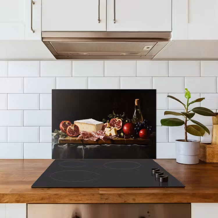 Spatscherm keuken - Stilleven - Vintage - Borrelplank — 3