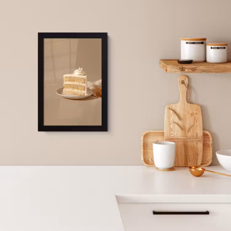 Poster met lijst - Vanilletaart - Cake - Romig — 2