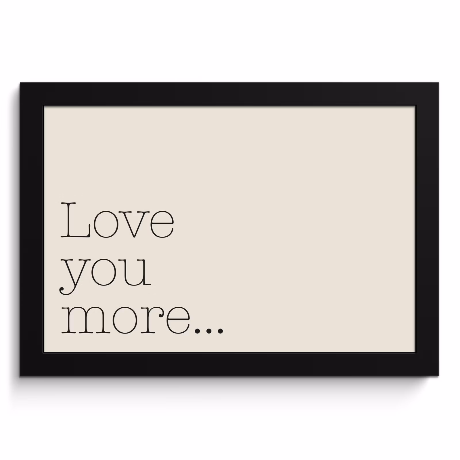 Poster met lijst - Minimalistisch - Love - Beige — 1