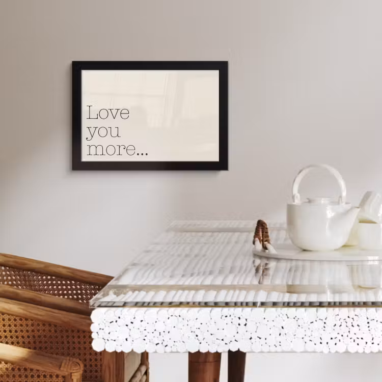 Poster met lijst - Minimalistisch - Love - Beige — 3