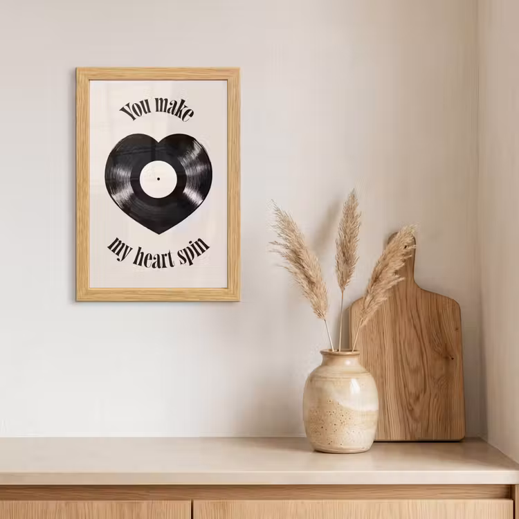 Poster met lijst - Love - Muziek - Quote — 3