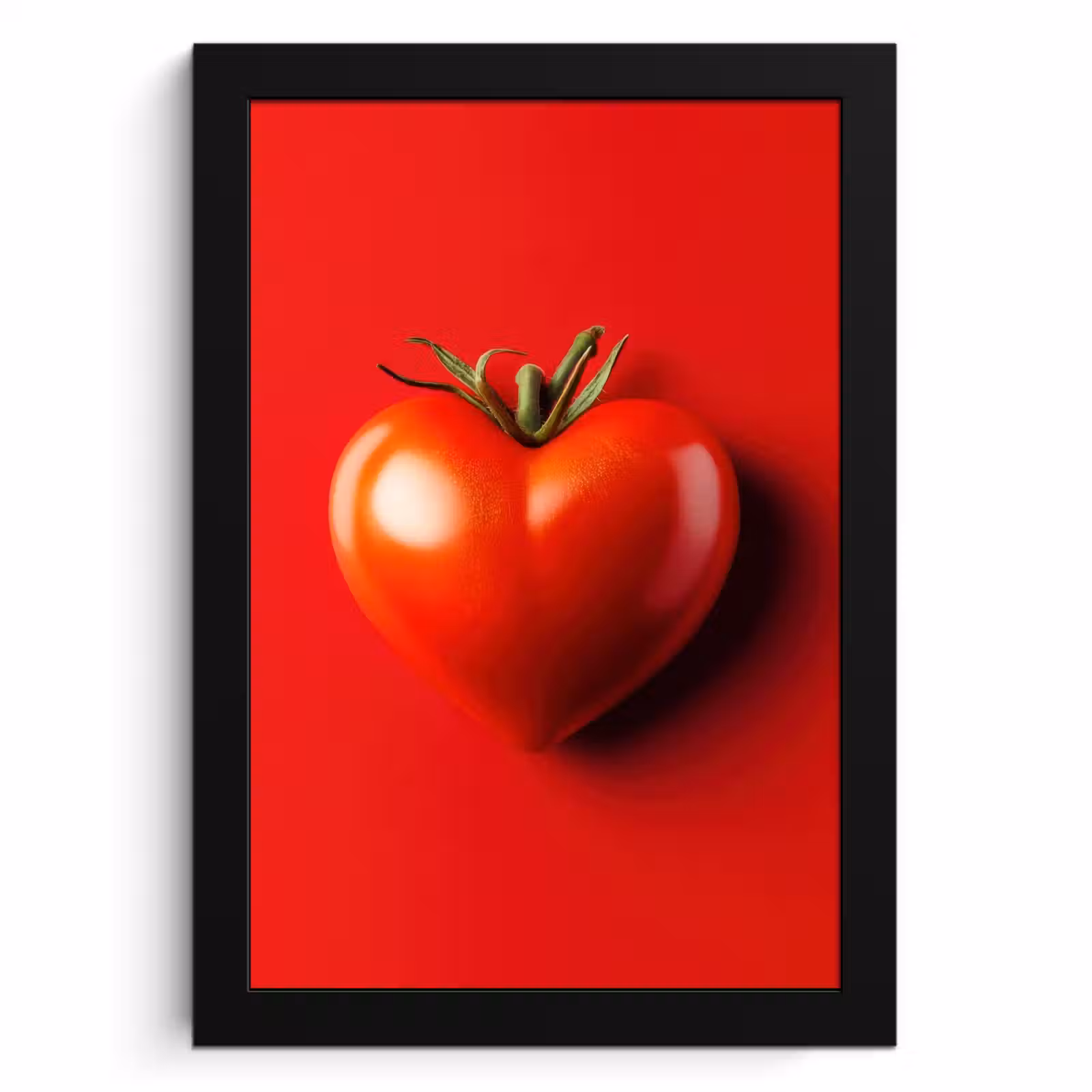 Poster met lijst - Tomaat - Rood - Hart — 1