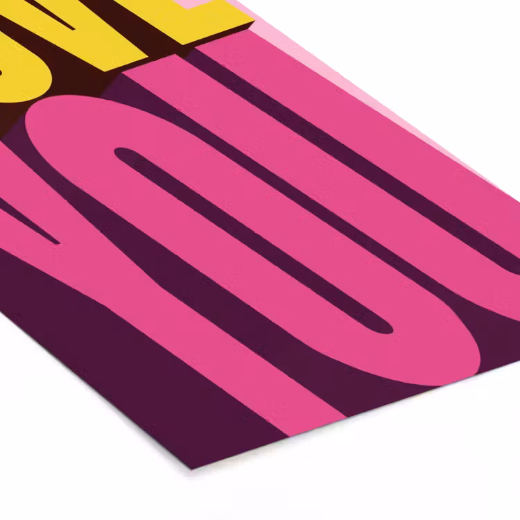 Poster met lijst - Love - Tekst - Roze - Valentijn — 7