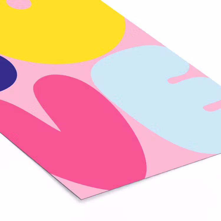 Poster met lijst - Love - Valentijn - Kleurrijk — 7