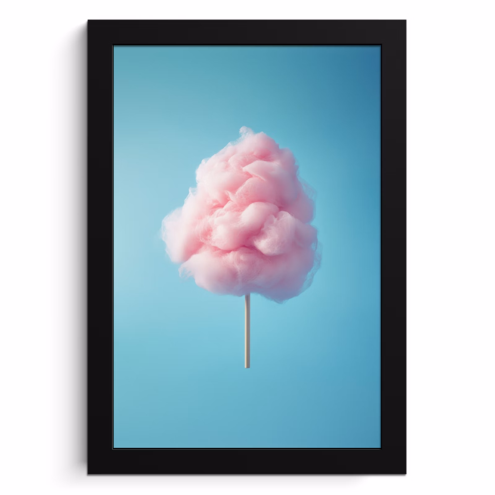 Poster met lijst - Suikerspin - Zoet - Snoep — 1