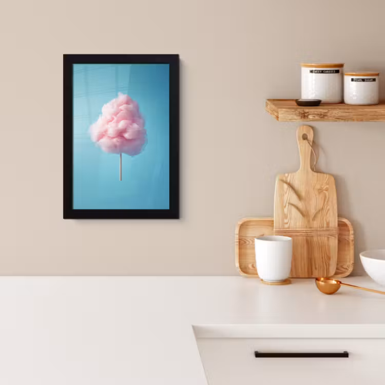 Poster met lijst - Suikerspin - Zoet - Snoep — 2