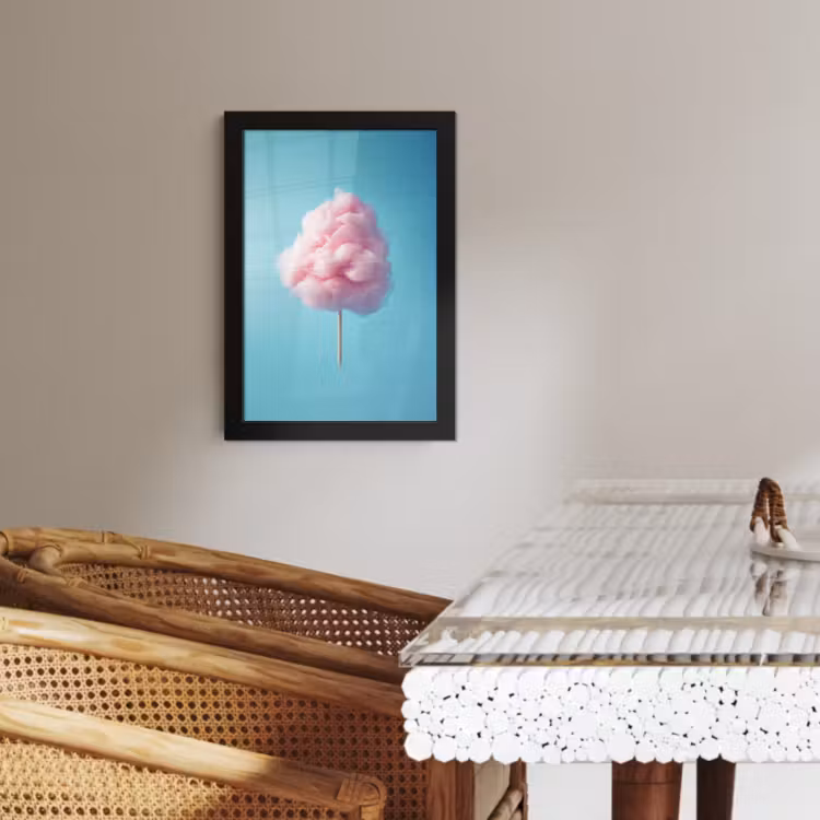 Poster met lijst - Suikerspin - Zoet - Snoep — 3