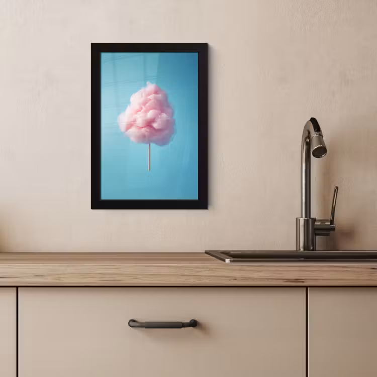 Poster met lijst - Suikerspin - Zoet - Snoep — 4