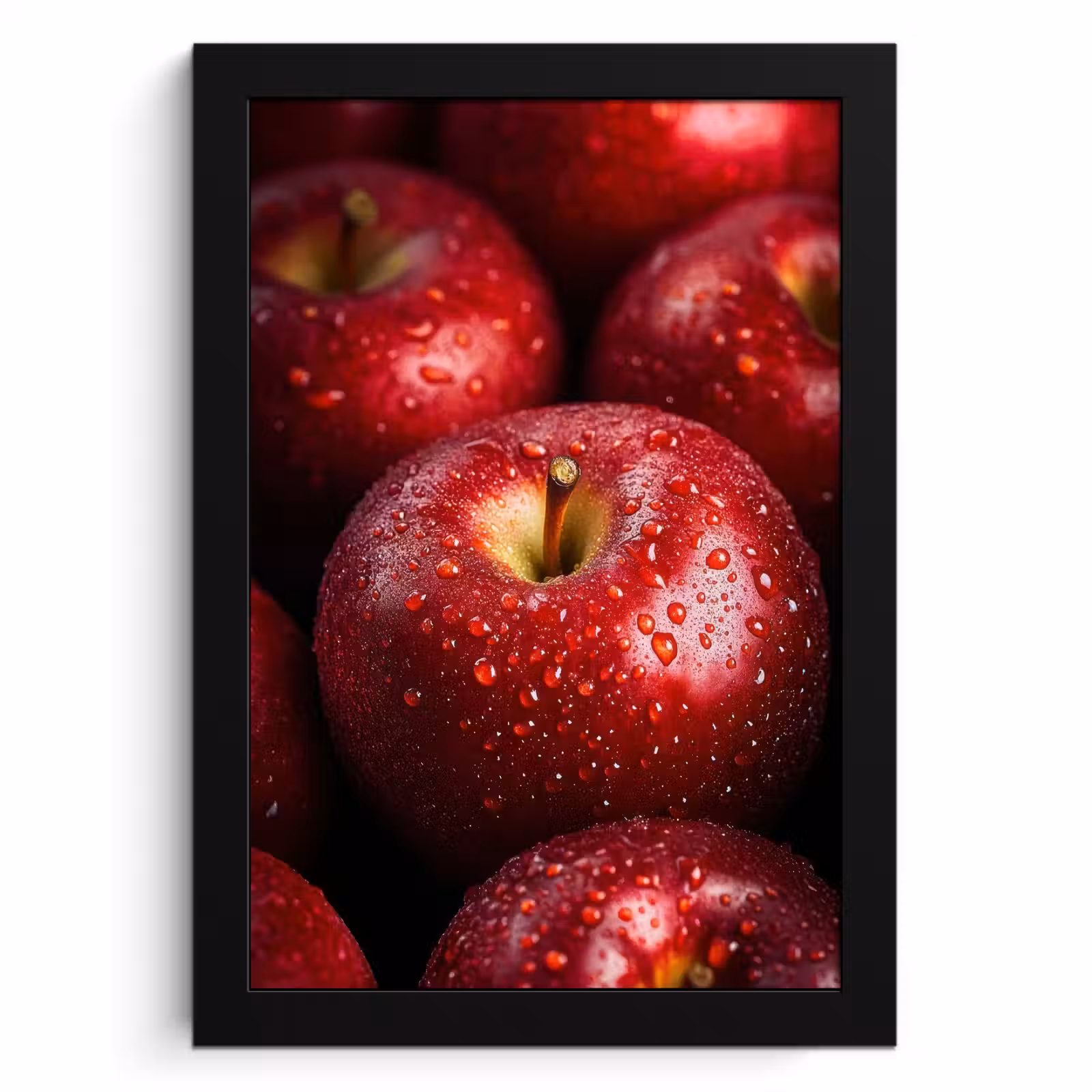 Poster met lijst - Rood - Appels - Fruit — 1