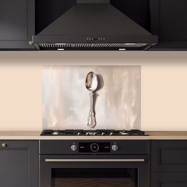 Spatscherm keuken - Lepel - Verf - Zilver — 5