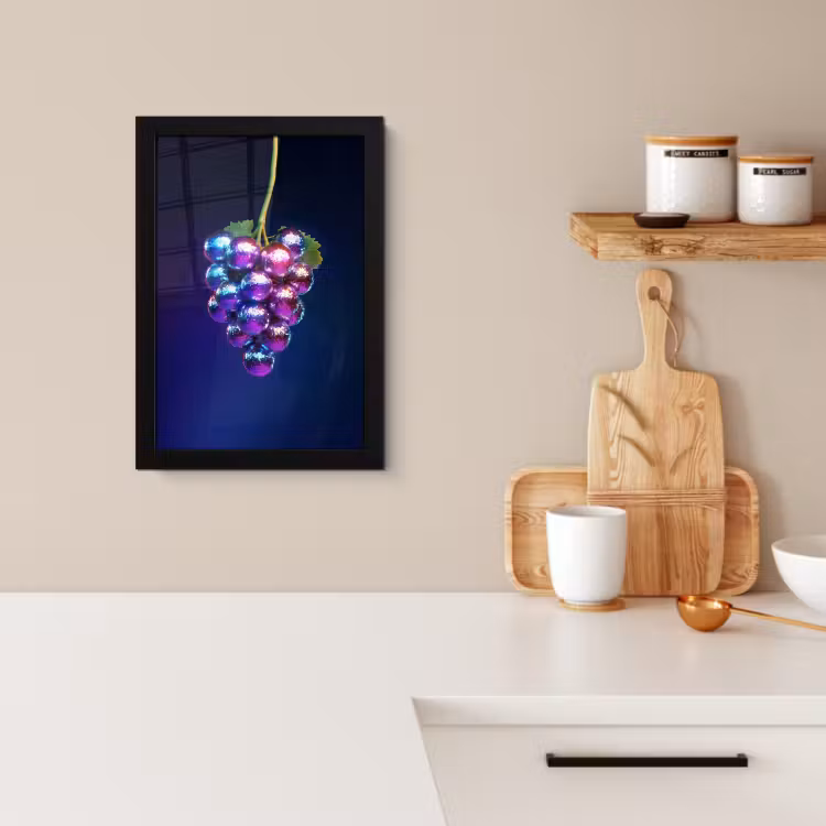 Poster met lijst - Paars - Disco - Feest - Druif — 2