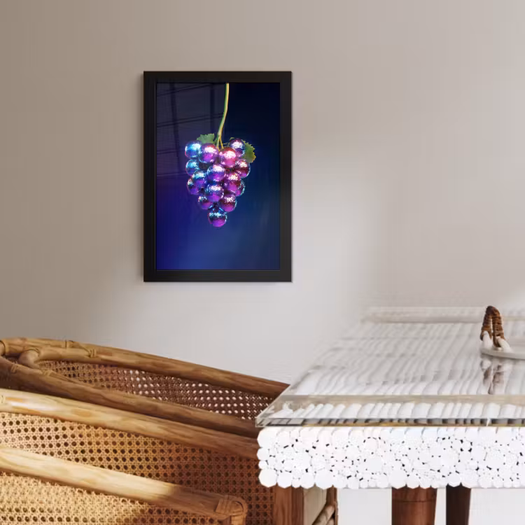 Poster met lijst - Paars - Disco - Feest - Druif — 3