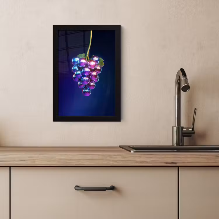 Poster met lijst - Paars - Disco - Feest - Druif — 4