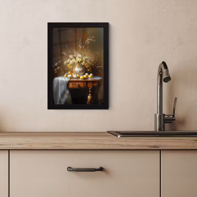 Poster met lijst - Paaseieren - Stilleven - Vaas — 4