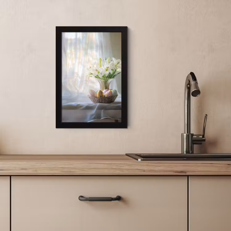 Poster met lijst - Vaas - Eieren - Bloemen — 3