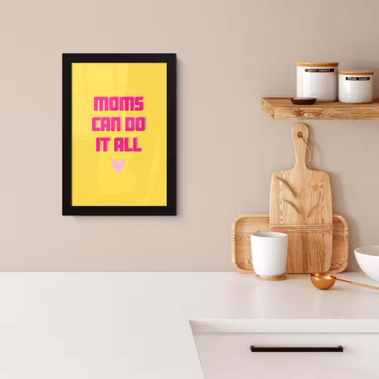 Poster met lijst - Quote - Moeder - Hartje - Roze — 2