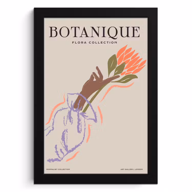 Poster met lijst - Natuurlijke Elegantie — 1
