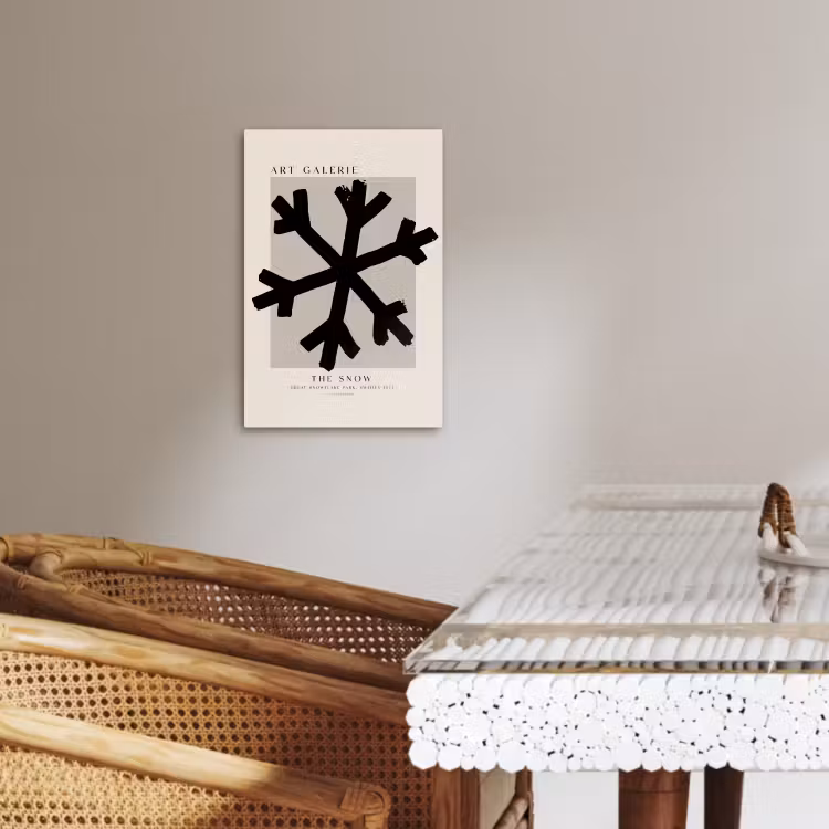 Sneeuwvlok - Kerstmis - Zwart - Feestdagen — 3