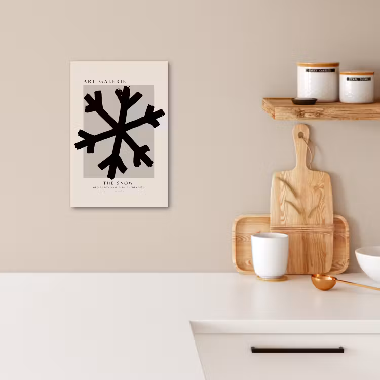 Sneeuwvlok - Kerstmis - Zwart - Feestdagen — 4