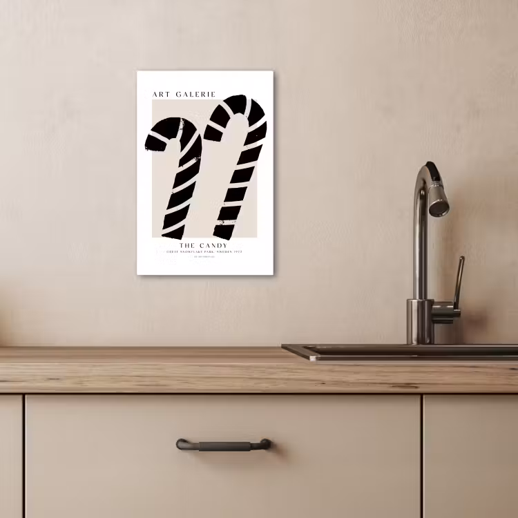 Zuurstokken - Kerst - Snoepgoed - Zwart - Feestdagen — 3