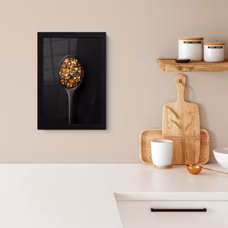 Poster met lijst - Kruiden - Zwart - Lepel — 4