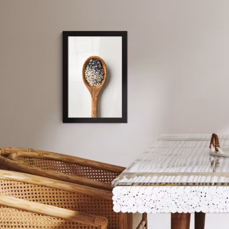 Poster met lijst - Lepel - Sesam - Wit — 3