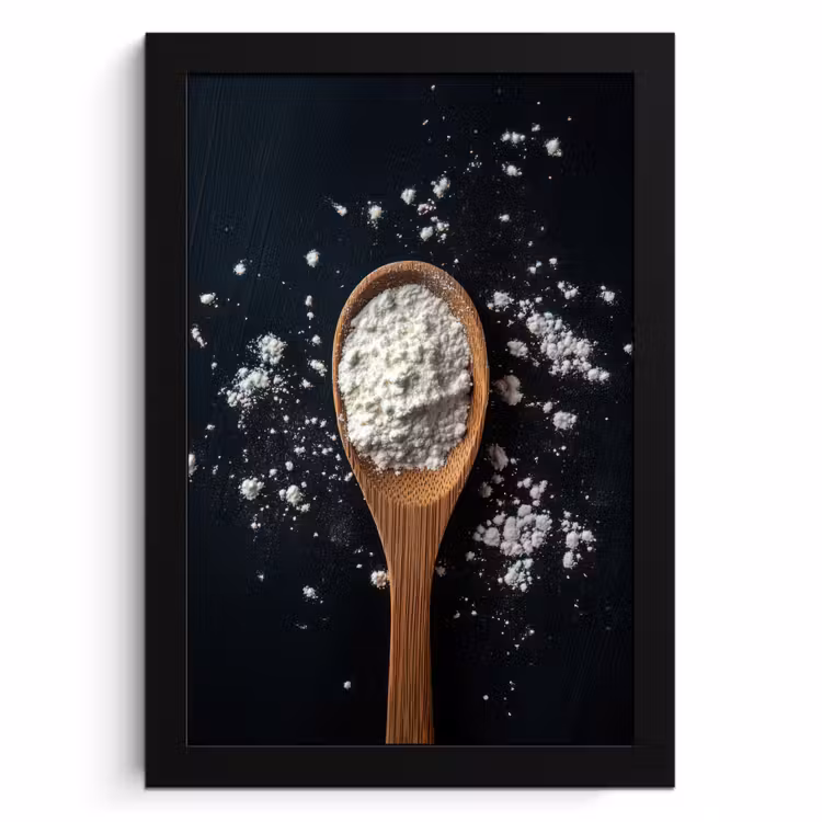 Poster met lijst - Meel - Hout - Lepel — 1