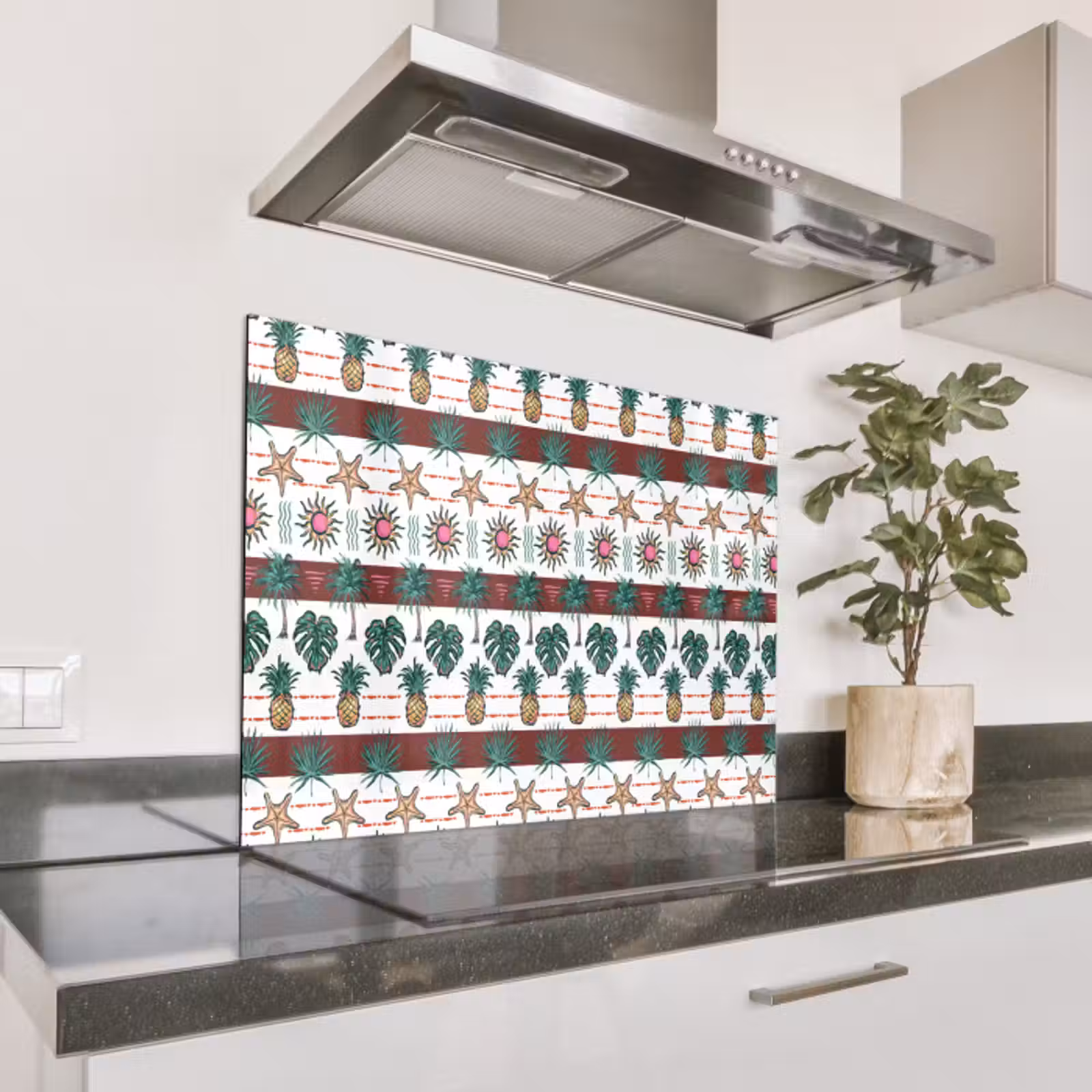 Spatscherm keuken - Nostalgisch - Kust - Zee - Tropisch - Multi — 1