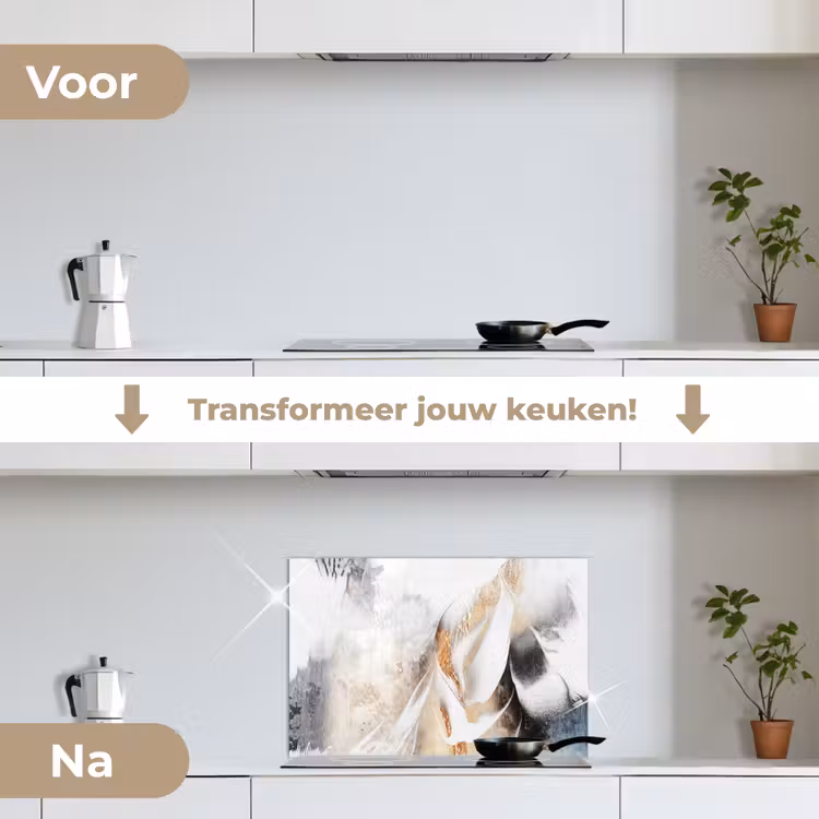 Spatscherm keuken - Abstract - Gold - Design - Luxe — 7