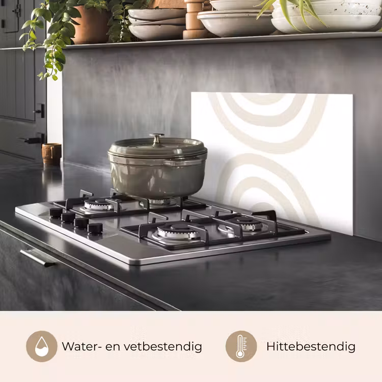 Spatscherm keuken - Regenboog - Pastel - Design - Abstract — 2