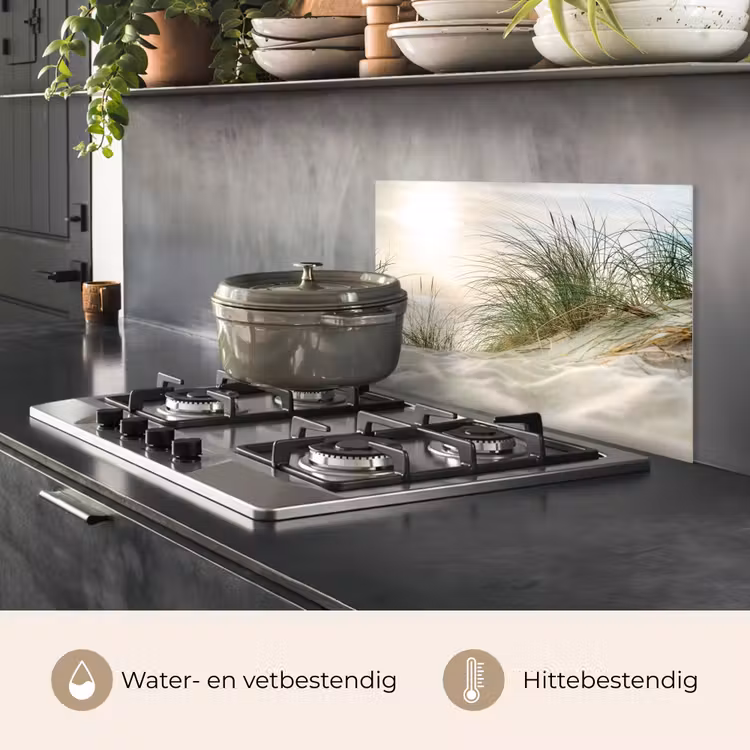 Spatscherm keuken - Duin - Waddeneilanden - Water — 2