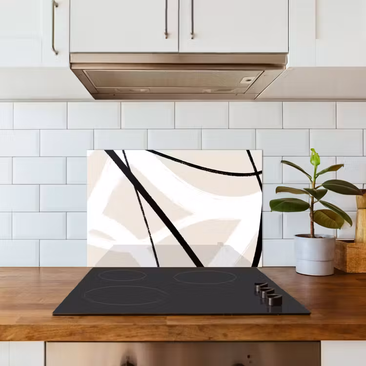 Spatscherm keuken - Lijn - Abstract - Minimalisme - Pastel — 3