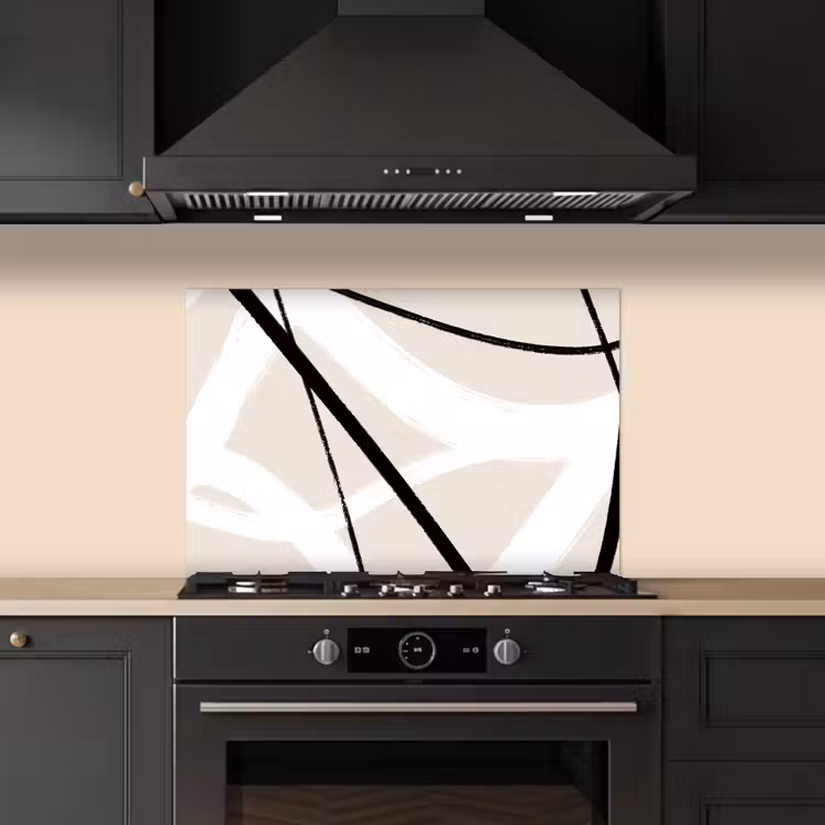 Spatscherm keuken - Lijn - Abstract - Minimalisme - Pastel — 5