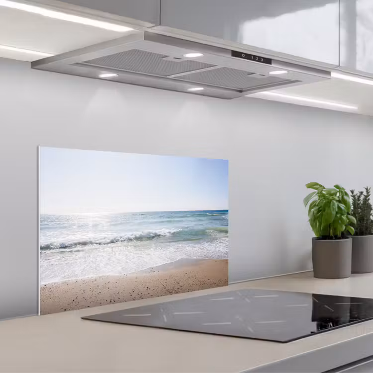 Spatscherm keuken - Strand - Water - Turquoise — 1